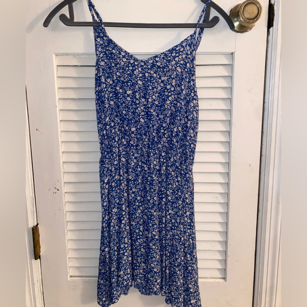 blue floral sundress